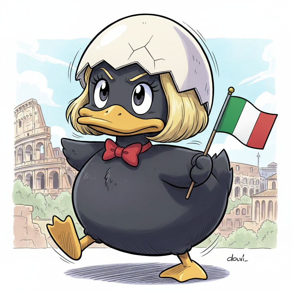 Calimera (piccola e nera) va alla guerra.